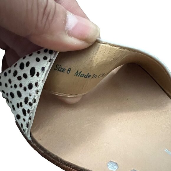 Dolce Vita Womens Calf Hair Leather Block Ankle Strap Open Toe Sandals Size 8 - Picture 7 of 8